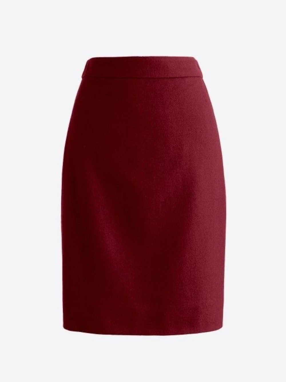 J. Crew Mercantile Double Serge Wool Magenta Pencil Skirt